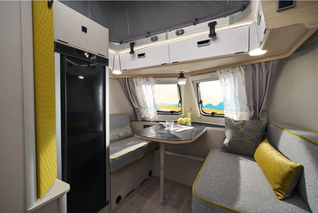 The interior of the Eriba Touring 642