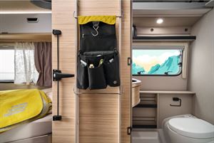 The washroom inside the Eriba Touring 642 (photo courtesy of Eriba)