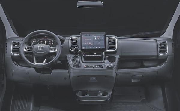 The cab of the new Fiat Ducato (picture courtesy of Stellantis) The cab of the new Fiat Ducato (picture courtesy of Stellantis)