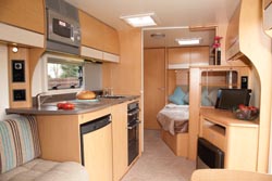 Bailey caravan interior