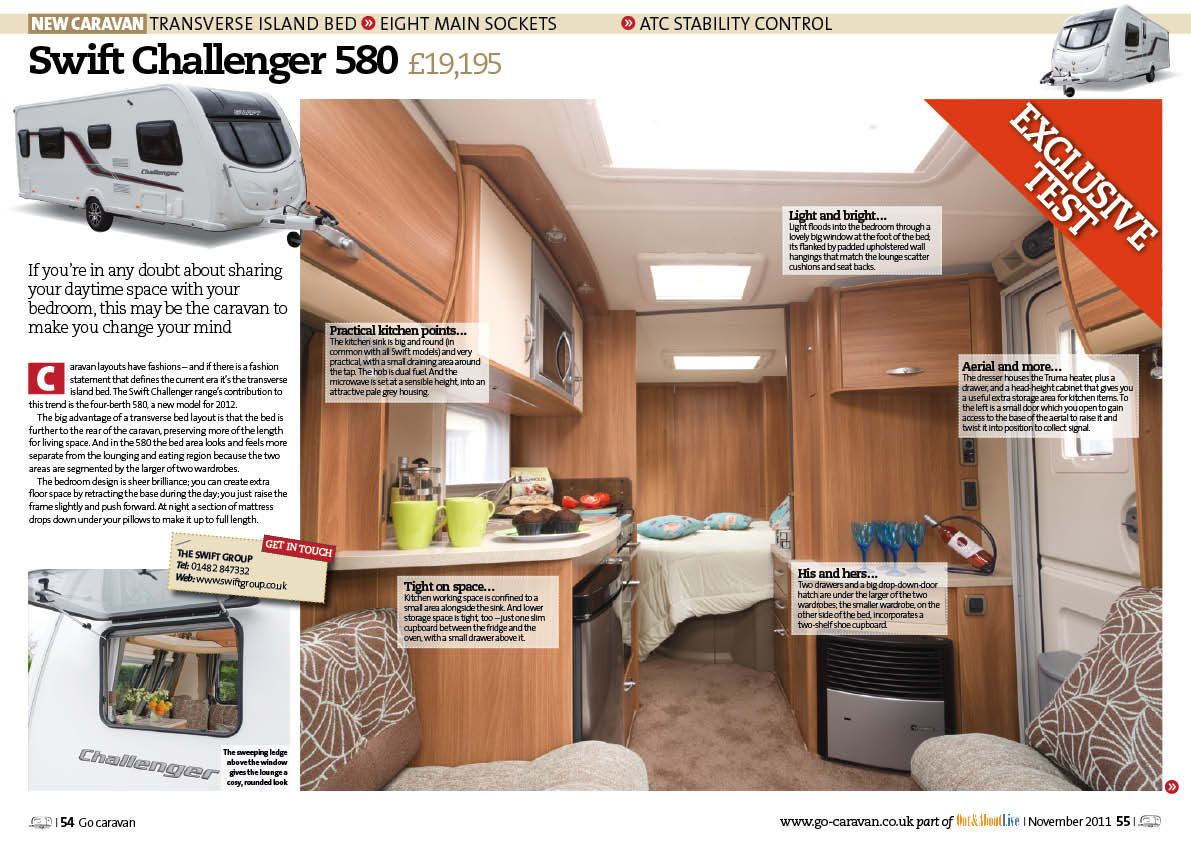 Swift Challenger 580 caravan