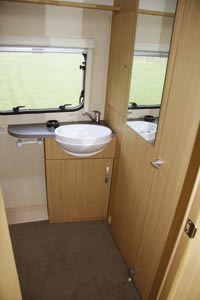 caravan washroom - sprite quattro