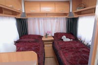 caravan bed image TEC Travel King 510TE