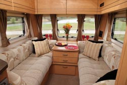 Bailey caravan interior