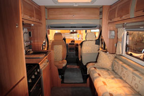motorhome interior - Pioneer Pizarro