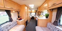 inside the elddis avante caravan