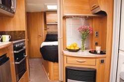 swift challenger caravan bedroom
