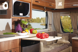 as caravans kensington kitchen surface