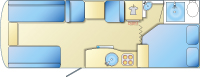 Swift Challenger 625 caravan layout