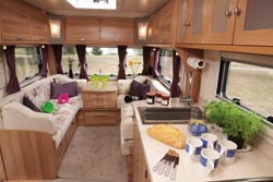 bailey unicorn caravan interior
