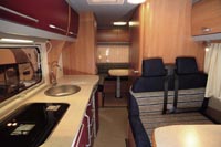 motorhome interior - eura mobil