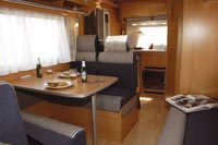 Motorhome interior - hymer c-class