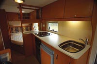 caravan kitchen - bailey ranger