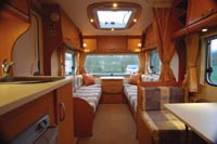 caravan interior - bailey ranger