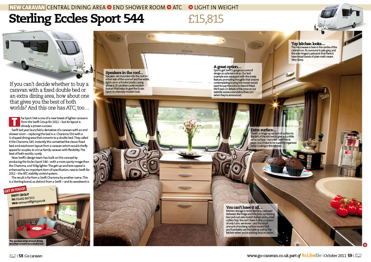 caravan review Sterling Eccles Sport 544