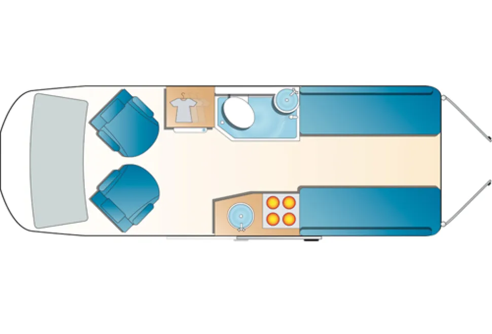 Rear lounge layout