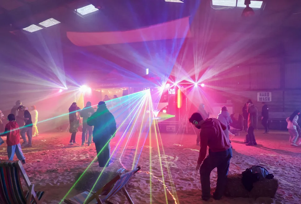 Silent disco in full swing