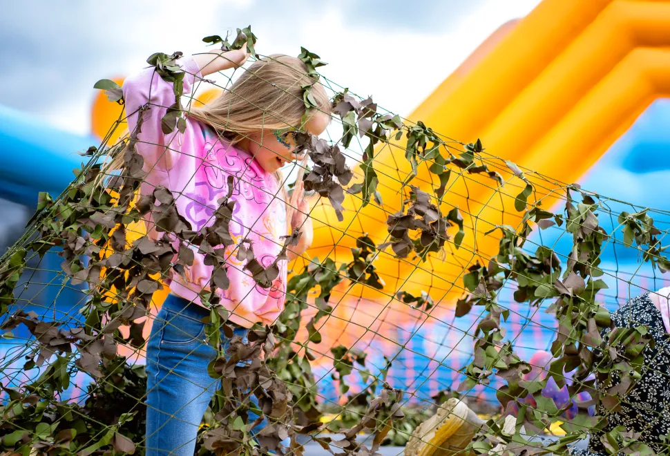 Inflatables and activities for all to enjoy at the Campervan Campout Festival