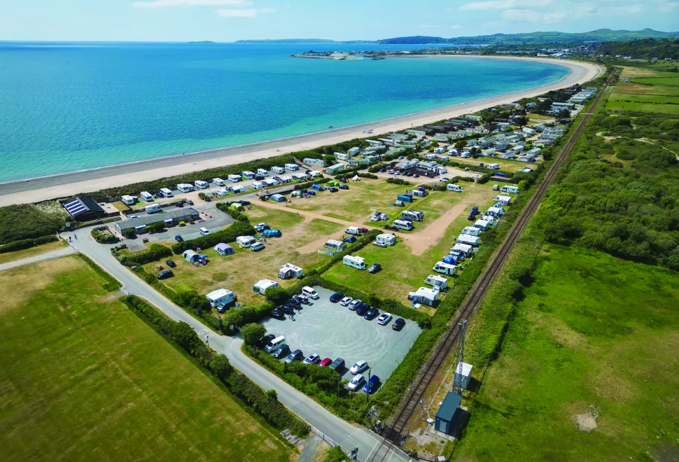Abererch Sands is as close to the beach as possible