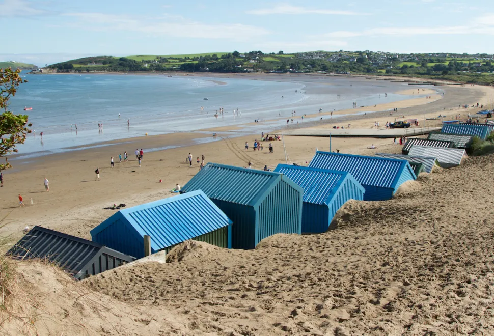 Abersoch beach has beach houses available for rent