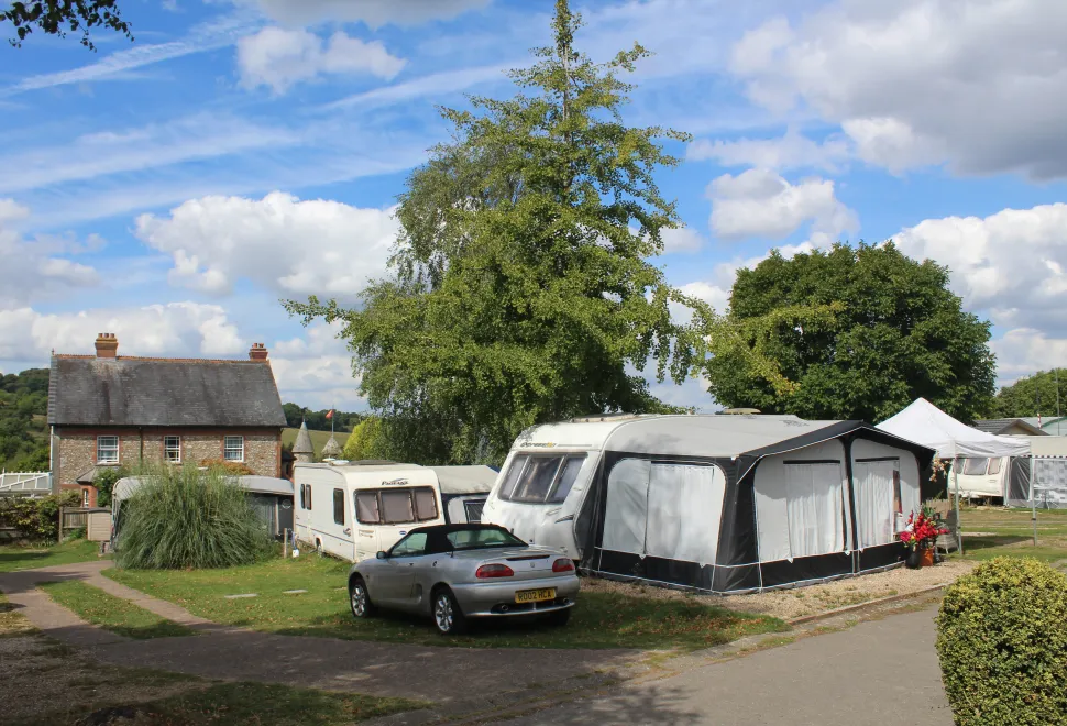 Andrewshayes Holiday Park is situated around crop fields in south Devon