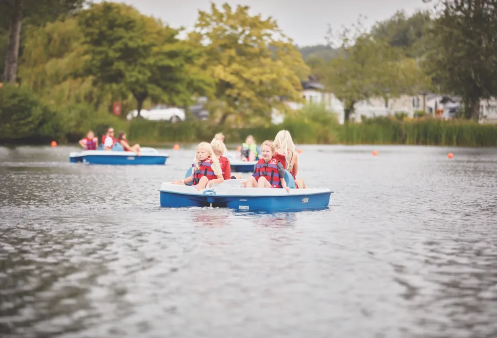 Billing campsite offers a number of water-based activities on their lake