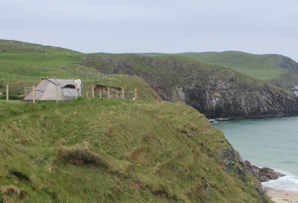 Don't pitch on exposed clifftops in windy weather