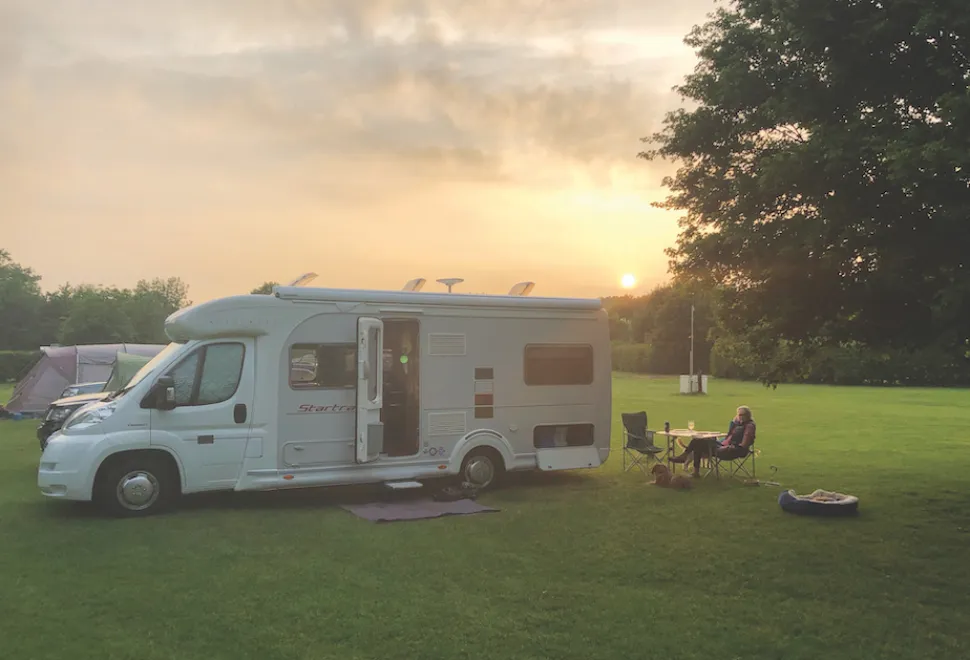 Hurley provides spacious plots where campers can enjoy the sunset