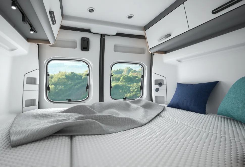 Sun Living Campervan sleeping arangement