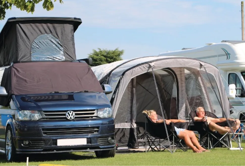 A campervan at a Warners show