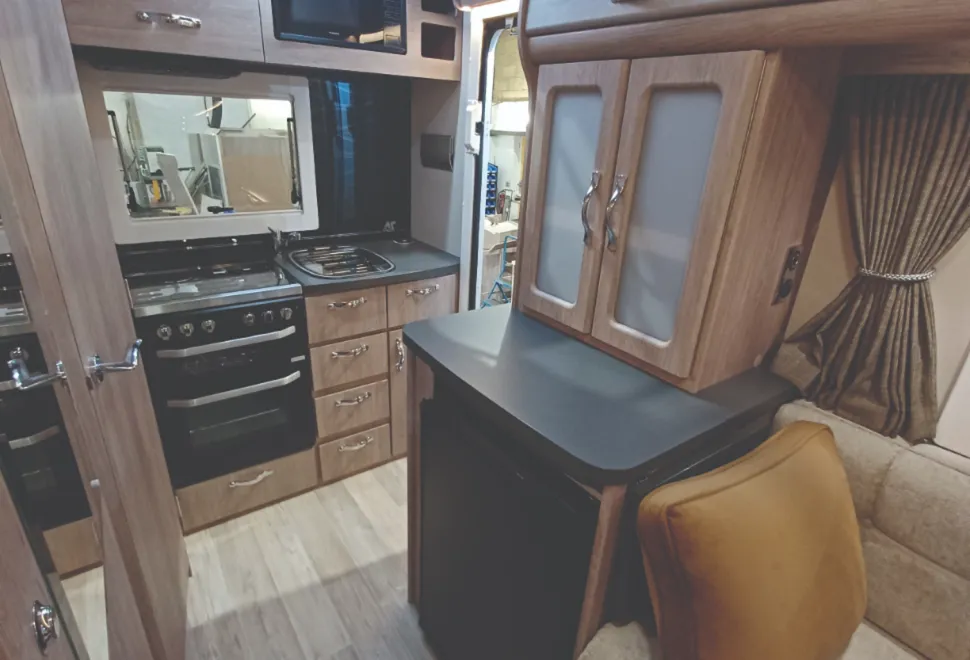 2025 Auto-Sleeper Broadway EK TB LP showing revised kitchen