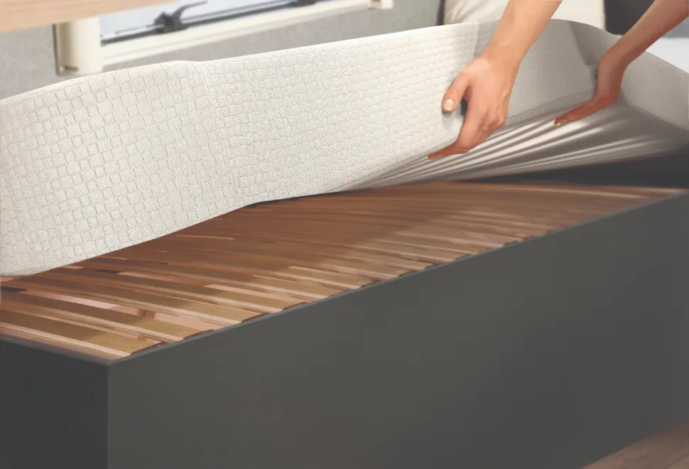 Dethleffs Trend I 7057 EBL 2025 A-class slatted bed base