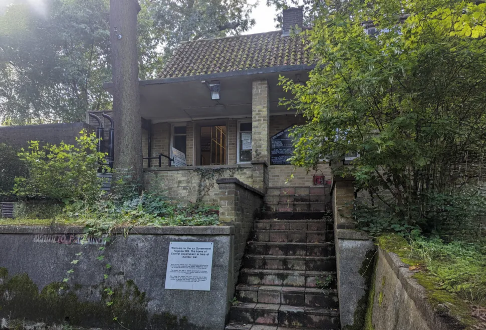 This unassuming building is the entrance for the Kelvedon Hatch Secret Nuclear Bunker
