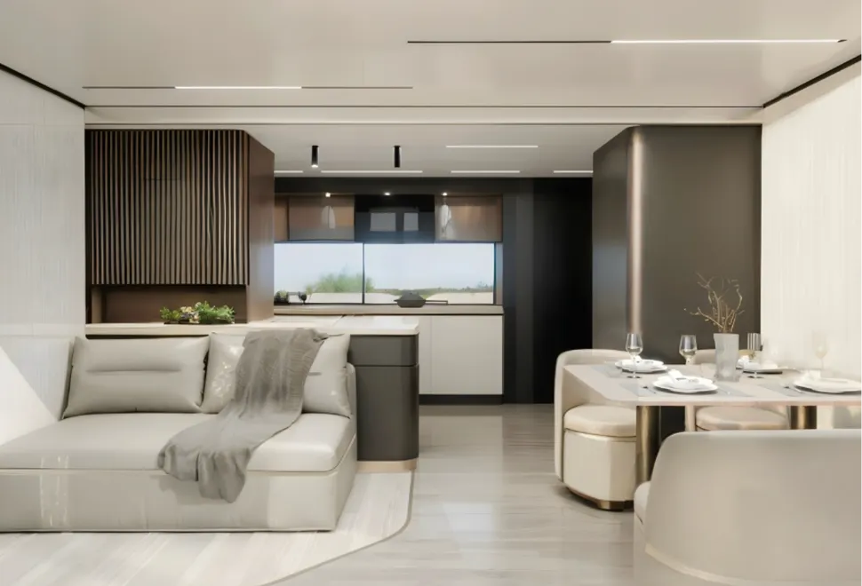 The living room inside the AI THt