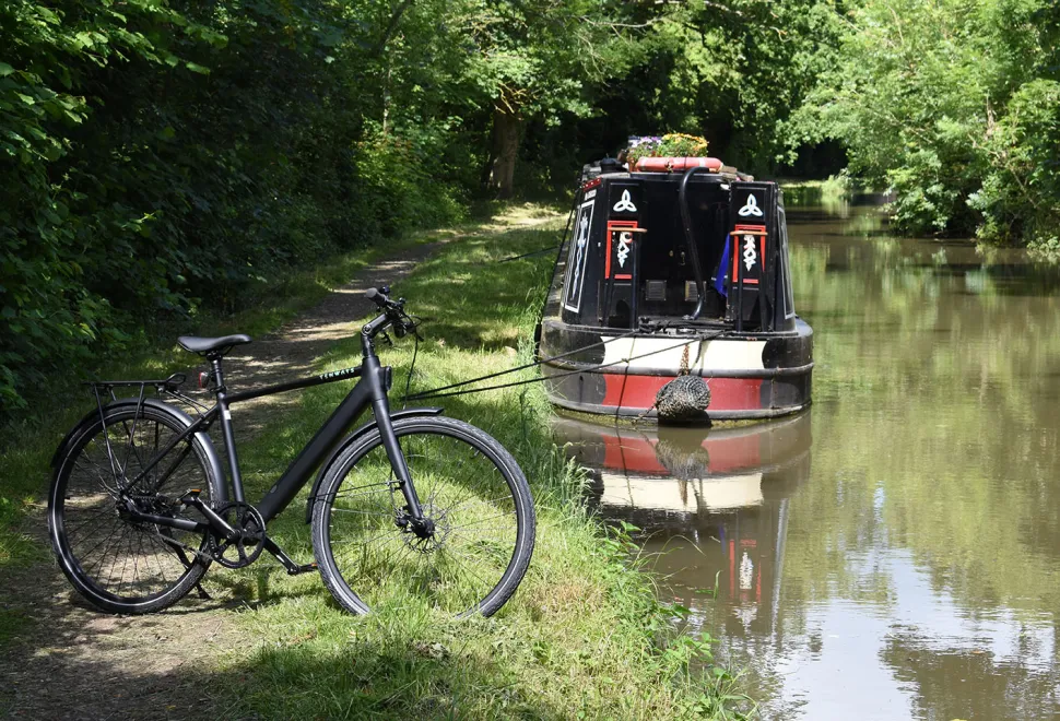 Tenways ebike on a canal trail