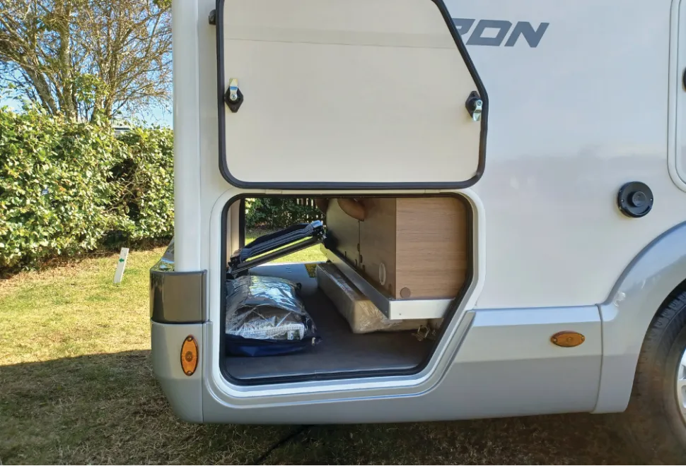 Storage inside the Elnagh Baron 530