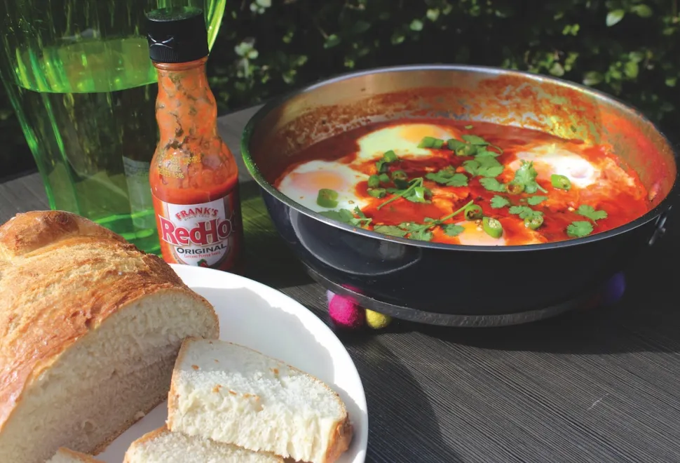 Spicy eggs rancheros
