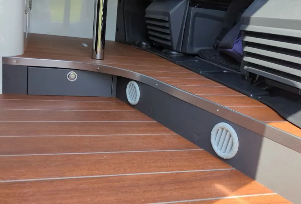 Vents inside a Mobilvetta campervan