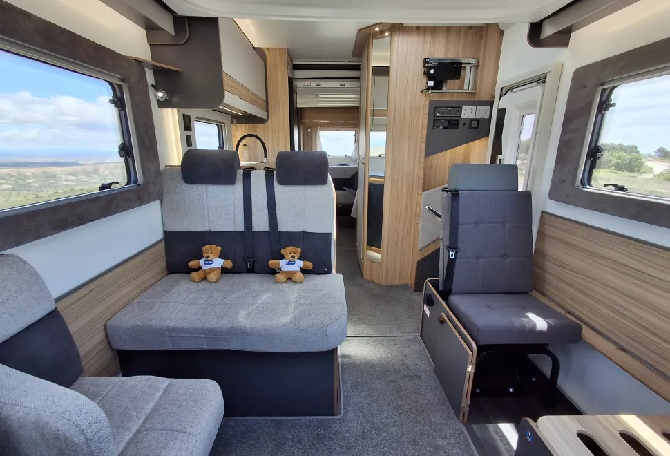 Inside the Bailey Adamo XL-DL motorhome