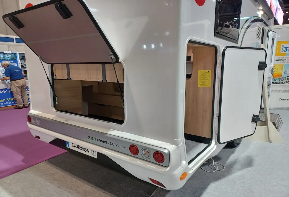 The rear of the Chausson 798 Anniversary Line