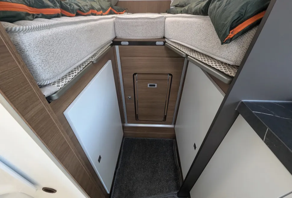 Benimar Tessoro T861 underbed storage lockers