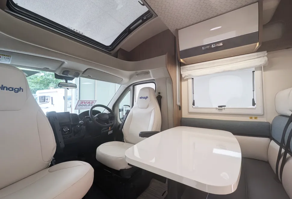 Elnagh Baron 530 interior showing front lounge