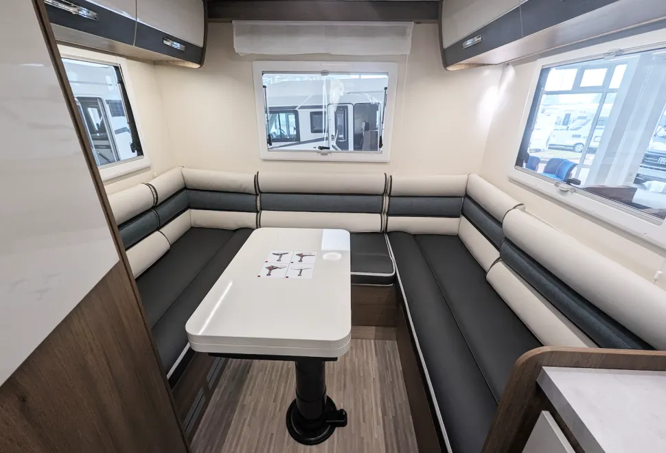 Elnagh Baron 530 interior showing rear lounge
