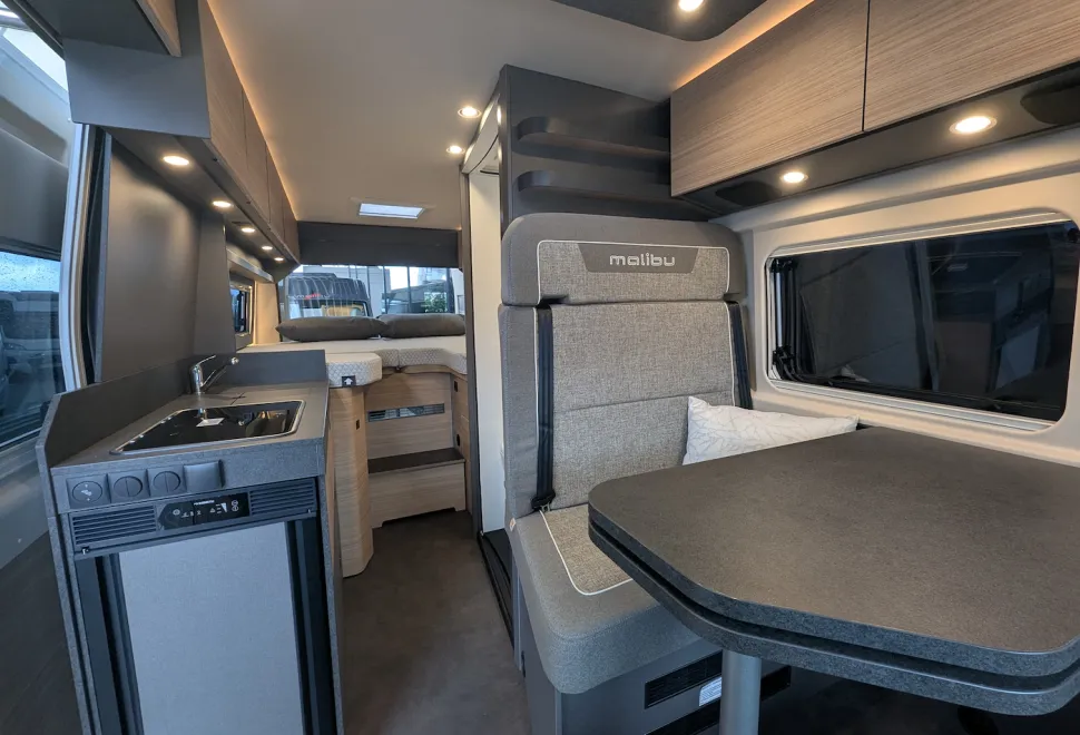 Malibu Relax Active campervan looking from front to rear