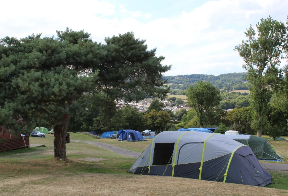 Tent on a hill