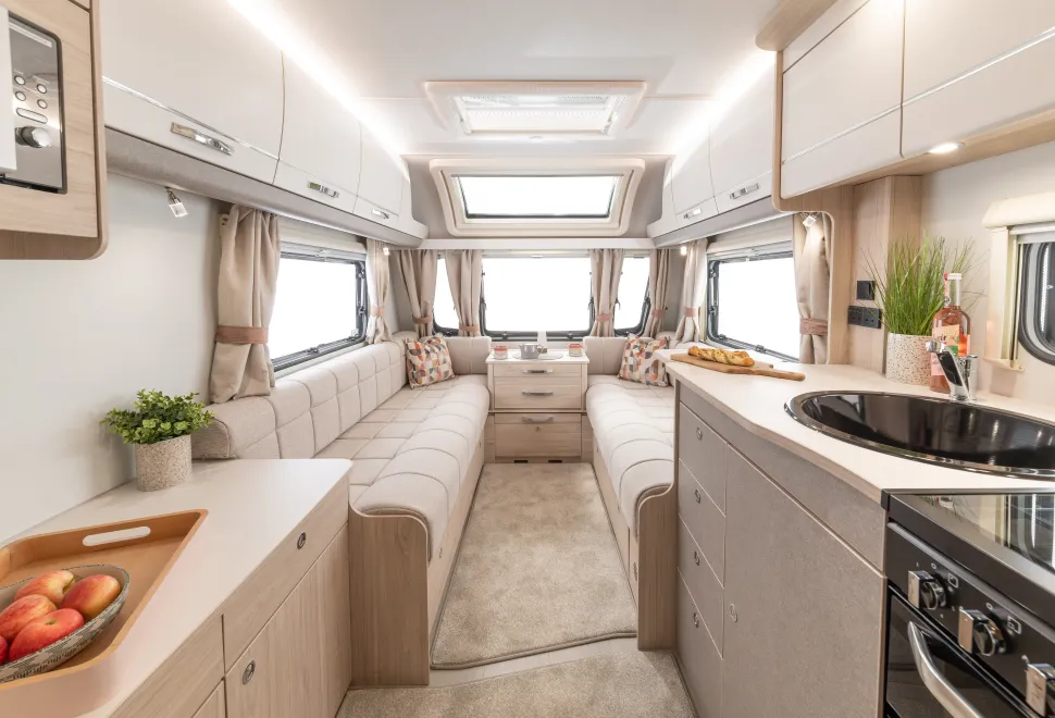 The stunning layout of the Elddis Whirlwind 520