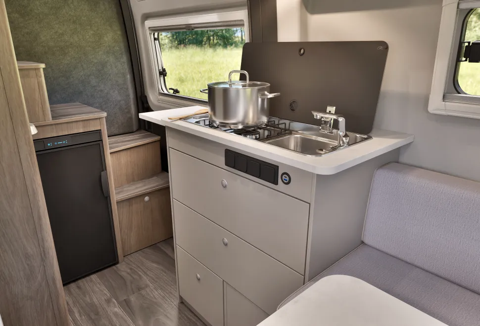 Campervan kitchen