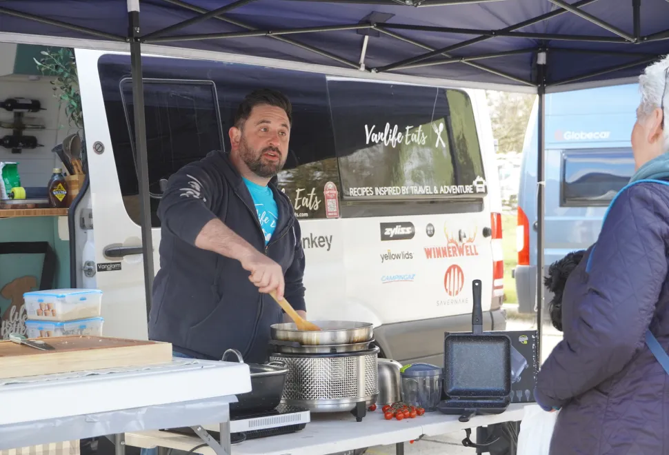 Cooking Demos with Vanlife Eats are available at Harrogate again in 2026