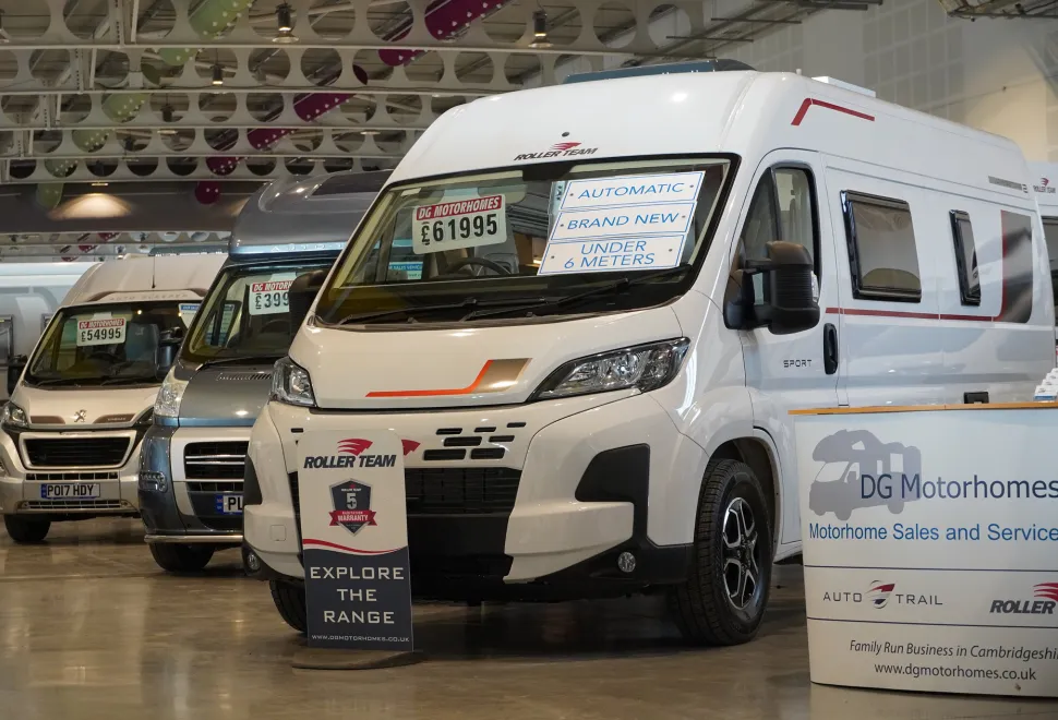 New & used vehicles on display at the Yorkshire show