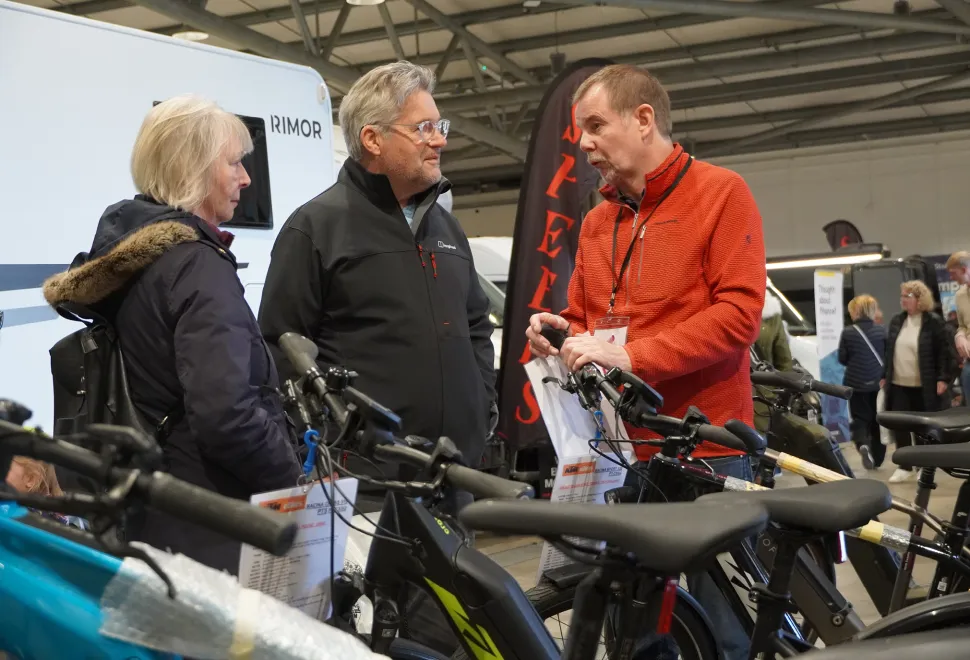 A large range of bikes and e-bikes available at the Yorkshire Show